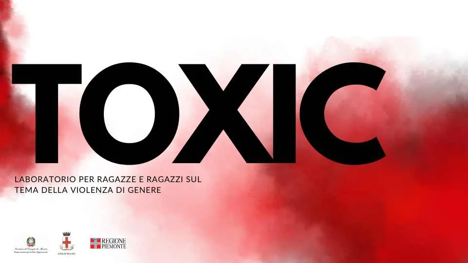 Locandina del progetto Toxic — laboratorio per ragazze e ragazzi sul tema della violenza di genere